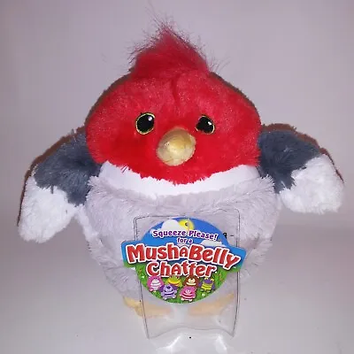 Jay At Play Mushabelly Chatter Wally Woodpecker Bird Gray Red Stuffed Animal • $39.99