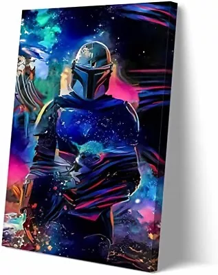 Mandalorian Poster Canvas Print Darth Vader Poster Wall Art For House Wall Decor • $14.90