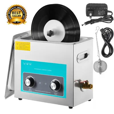 Ultrasonic Vinyl Record Cleaner Vinyl Ultrasonic Cleaning Machine 6L Knob Sturdy • $228
