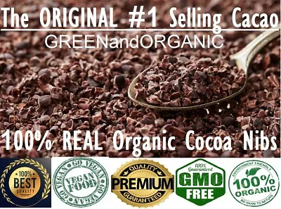 Raw Cacao / Cocoa Nibs 100% Raw Chocolate Bean Arriba Nacional 1 Oz To 33 Lb  • $219.87