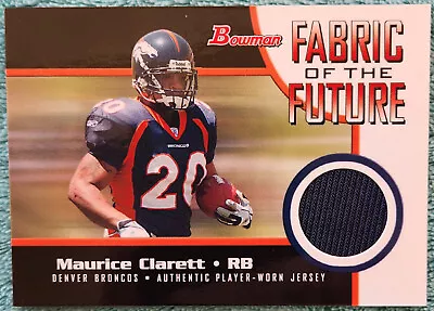 Maurice Clarett 2005 Bowman Fabric Of The Game Player Worn Rookie Jersey Card • $5