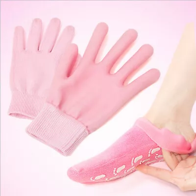 Spa Moisturizing Gel Socks/Gloves Whitening Treatment Hard Dry Skin Foot Care • $11.99