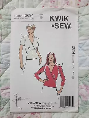Kwik Sew 2694 Sewing Pattern New And Sealed Top Size XS-XL Uncut • $9
