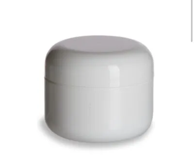 1 OZ White Double Wall Jar With Dome Cap PACK OF 11 JARS • $7.99