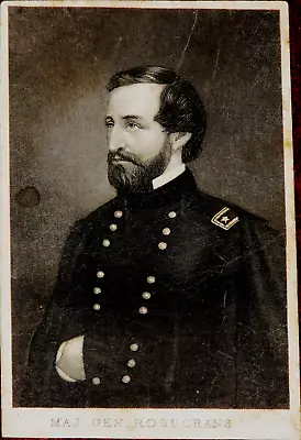 1860's CIVIL WAR CDV - MAJOR GENERAL WILLIAM ROSECRANS • $9.99