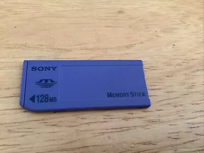 Sony 128MB Memory Stick MSA-128A Memory Card Long For Sony Old Model Cameras • $28.99
