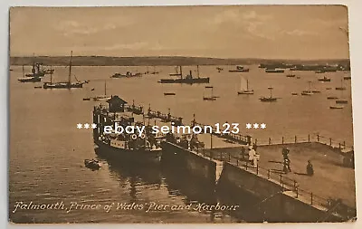 Vintage RP Falmouth Pier And Harbour - Posted 1931 • £2.49