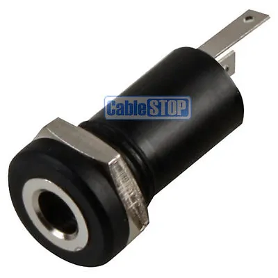 3.5mm Mini Mono Jack Chassis 2 POLE 2P Panel Mount Input Socket 3.5 Mm Connector • £2.65