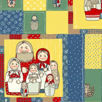 Matryoshka Squares - Quilt Gate Japanese Cotton Fabric • $3.15