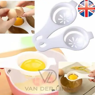 Egg White Yolk Separator Tool Baking Cooking Sieve Separator • £1.88