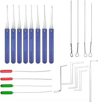 Key Extractor Tools Tension Tool Remove Removal Tool Set (21 PCS) For Broken Key • $21.24