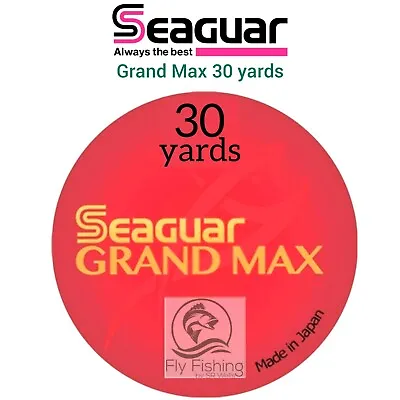 Seaguar GRAND MAX Fluorocarbon 30 Yards LEADER Line Tippet RIVERGE Fly Fishing • £10.99