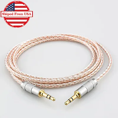 3.5mm Male To Male 7N OCC Audio AUX Cord HiFi Gold Plated Plug Stereo Cable • $12