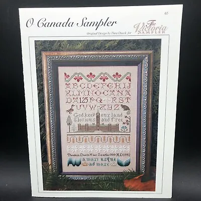 Victoria Sampler O CANADA SAMPLER Thea Dueck Cross Stitch Pattern Only 2005 • $10.99