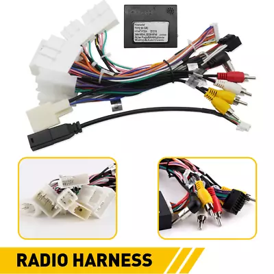 For Toyota Aftermarket Radio Stereo Car Wire Harness Cable Adapter W/ Canbus BOX • $27.59