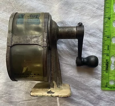 $45 • Buy Vintage Victor Automatic Wall Mount Pencil Sharpener - See Thru - 1930's 