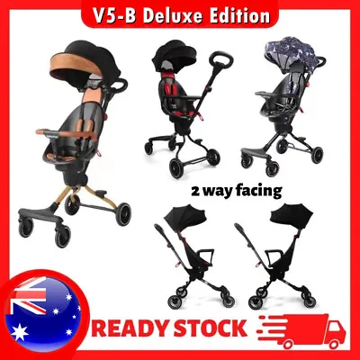 $149.95 • Buy New Deluxe Kids Baby Lightweight Stroller Travel System Pram Pushchair Folding