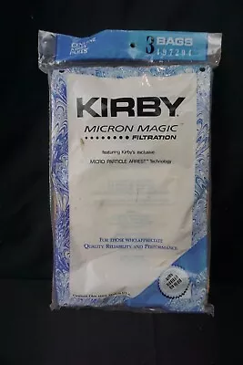  Kirby Micron Magic Genuine Vacuum Bags For Models G4 And G5 #197294 3pk • $14.41