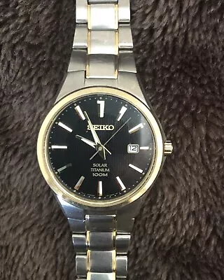 Seiko Solar Titanium V157 Obbo • £19.99