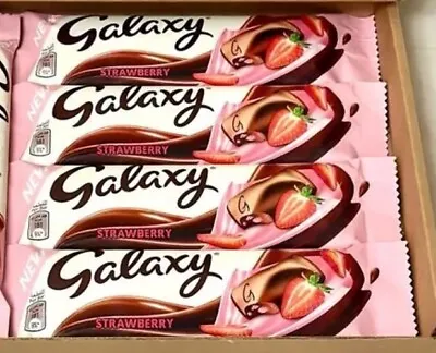 NEW 20 X Galaxy Strawberry Chocolate Bar Gift DUBAI IMPORT Rare Bulk : • £29.99