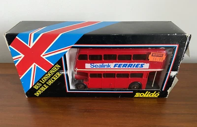 £10 • Buy Solido 1/50 Scale Diecast LONDON RT1 DOUBLE DECKER BUS Sealink Ferries + Decals