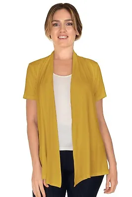 $17.99 • Buy JDStyle Women's Basic Short Sleeve Open Front Cardigan(Size:S-5X)USA - AT1188