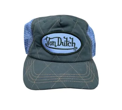 Vintage Von Dutch Quilted Trucker Hat  • $60