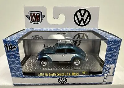 M2 Machines Auto-Thentics Series 83 : 1956 VW Beetle Deluxe USA Model R83 • $6.99