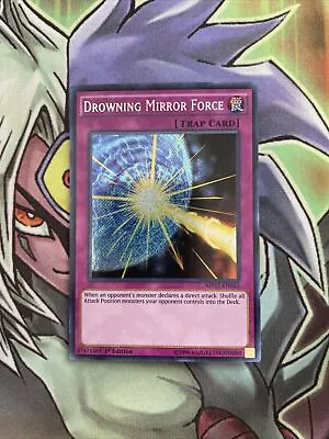 MP17-EN041 Drowning Mirror Force Secret Rare 1st Edition NM Yugioh Card • £1.95