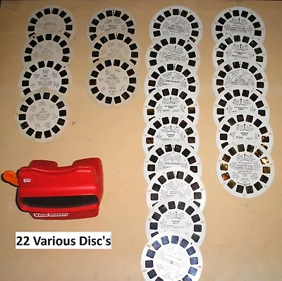 Vintage {View-Master Viewer & 22 Discs} Rare Disney Reels. **See Pictures** • $69.99