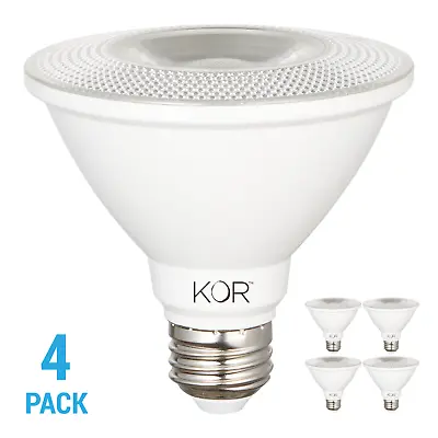 4 Pack LED Flood FL 10W 75W 120V PAR30/SN Short Neck Medium E26 3000K Warm White • $18.95