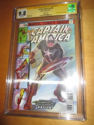 CAPTAIN AMERICA 695 CGC 9.8 SS * SIGNED CHRIS EVANS - CAP Marvel MCU Lenticular • £575.97