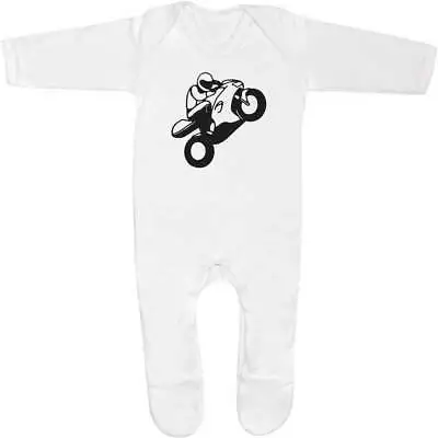 'Motorbike' Baby Romper Jumpsuits / Sleep Suits (SS019229) • £7.99