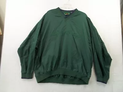 Men’s Vintage Eddie Bauer EBTEK Pullover EB Golf Jacket Green Nylon Size L • $17.41