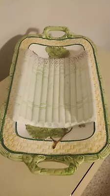 Made In Italy Majolica Style Asparagus Platter #10170 Made By Ancora • $20