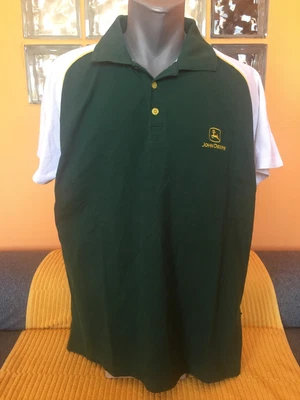 £35.99 • Buy JOHN DEERE Polo Style T Shirt Workwear Trikot Camiseta TRACTOR Farmer Top