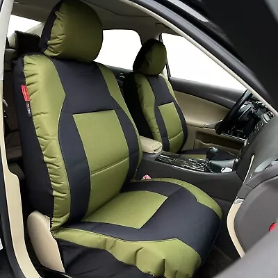 $84.69 • Buy Heavy Duty Canvas Seat Covers For Suzuki Grand Vitara Front Set Black Green