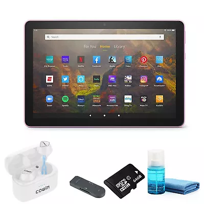 Fire HD 10 Inch Tablet Full HD 32GB Lavender (2021) With Wireless Bluetooth • $144.90