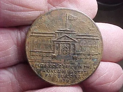 Token-1939 FFA Gold Brick-Oklahoma State Fair Building-New Mexico Detecting Find • $9.95