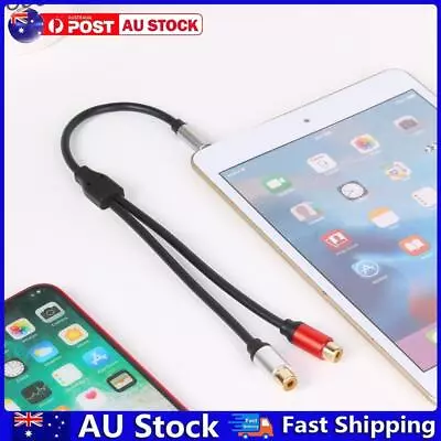3.5mm Male Plug To Dual 2RCA Jack Cable Stereo Audio Splitter Aux Extension Wire • $10.33