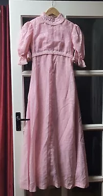 Pale Pink Vintage Dress Cottage Core Bridesmaid Victoriana • £20