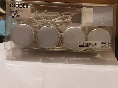 Ikea DIODER Multi-Use LED Spot Lights Lighting 4 Pack 804.205.54 • £29.99