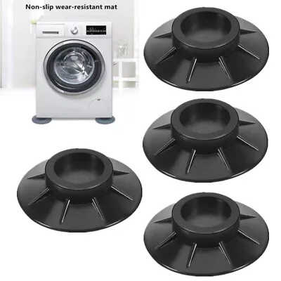 Washing Machine Support Mat Anti-Vibration Leg Stopper Foot Pad Feet Pads X 4PCS • £4.95