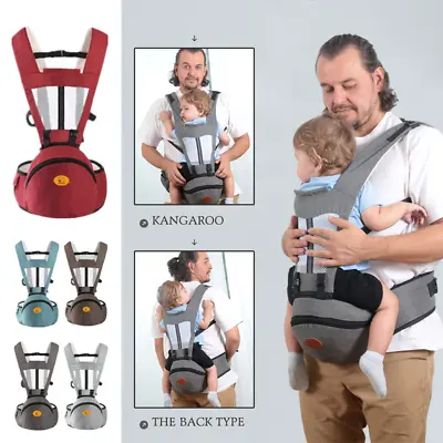 £17.98 • Buy Baby Carrier Waist Stool Kangaroo Front Facing Hip Seat Infant Hipseat Holder
