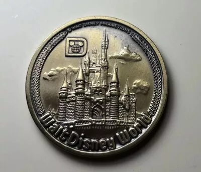 Vintage Walt Disney World Bronze Coin - Magic Kingdom Circa 1980 Two Sided • $18