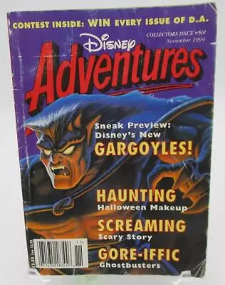 $13.25 • Buy Vtg November 1994 Disney Adventures Magazine Gargoyles Collecotors Issue #50