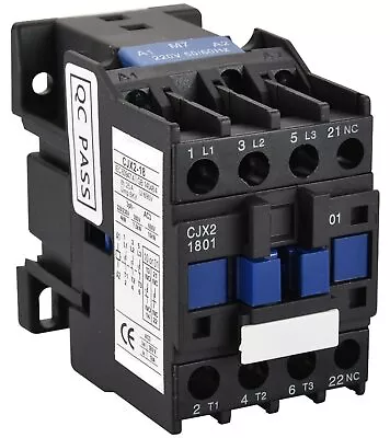 AC Contactor CJX2-1801 220V 32A 50/60Hz Coil 3P 3 Phase Rail Motor Controler ... • $26.65