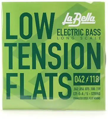 La Bella LTF-5A Low Tension Flexible Flats Bass Strings - 5-string • $59.95