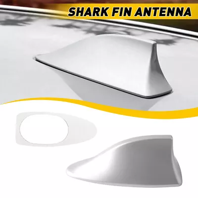 Replace Shark Fin Antenna Cover Antenna Radio FM/AM Signal Booster Aerial Sliver • $10.99