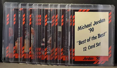 Complete Set Rare 1990 Best Of The Best MICHAEL JORDAN 13 Card Set With Cover NM • $11.99